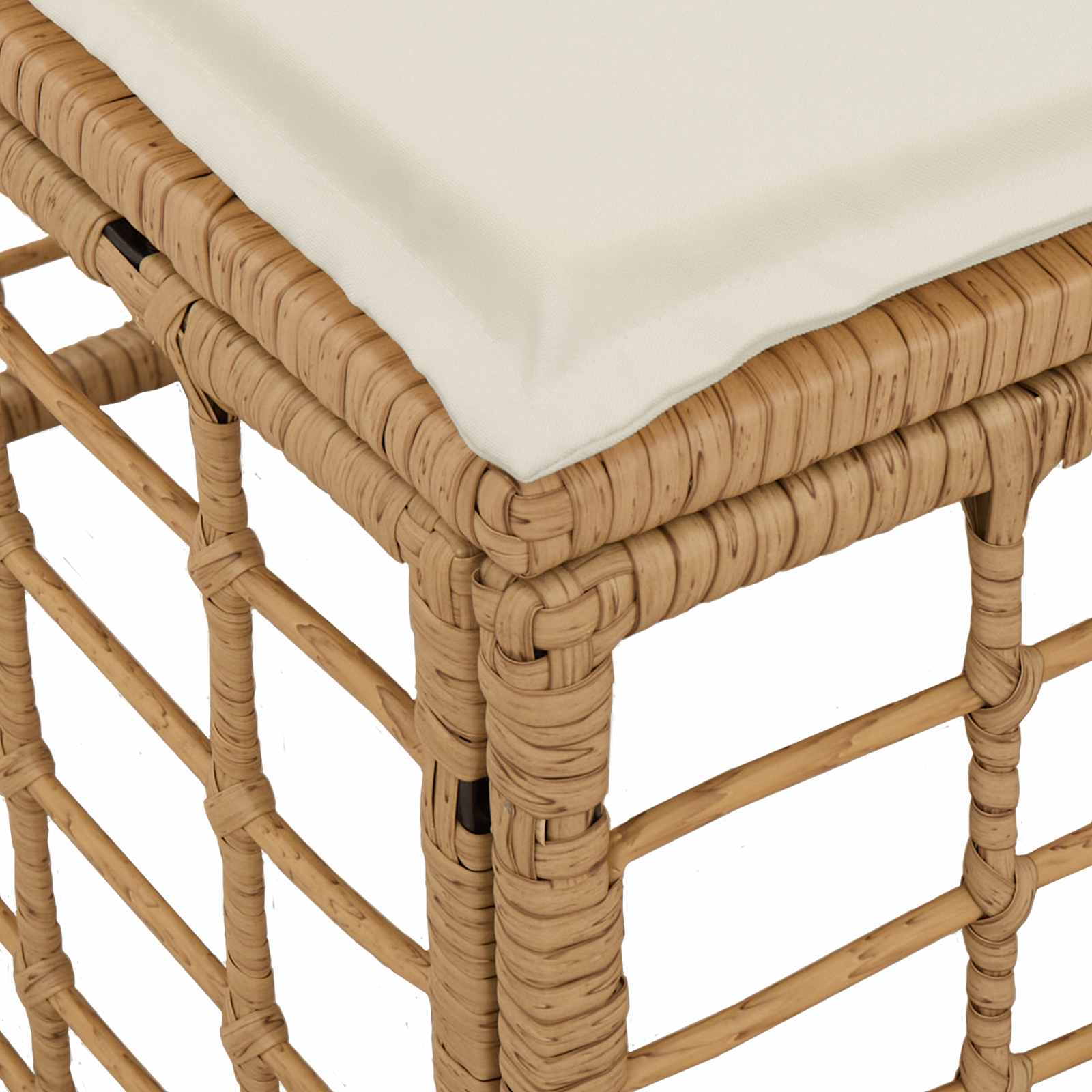 Poggiapiedi da Giardino Naturale polyrattan | homemem39