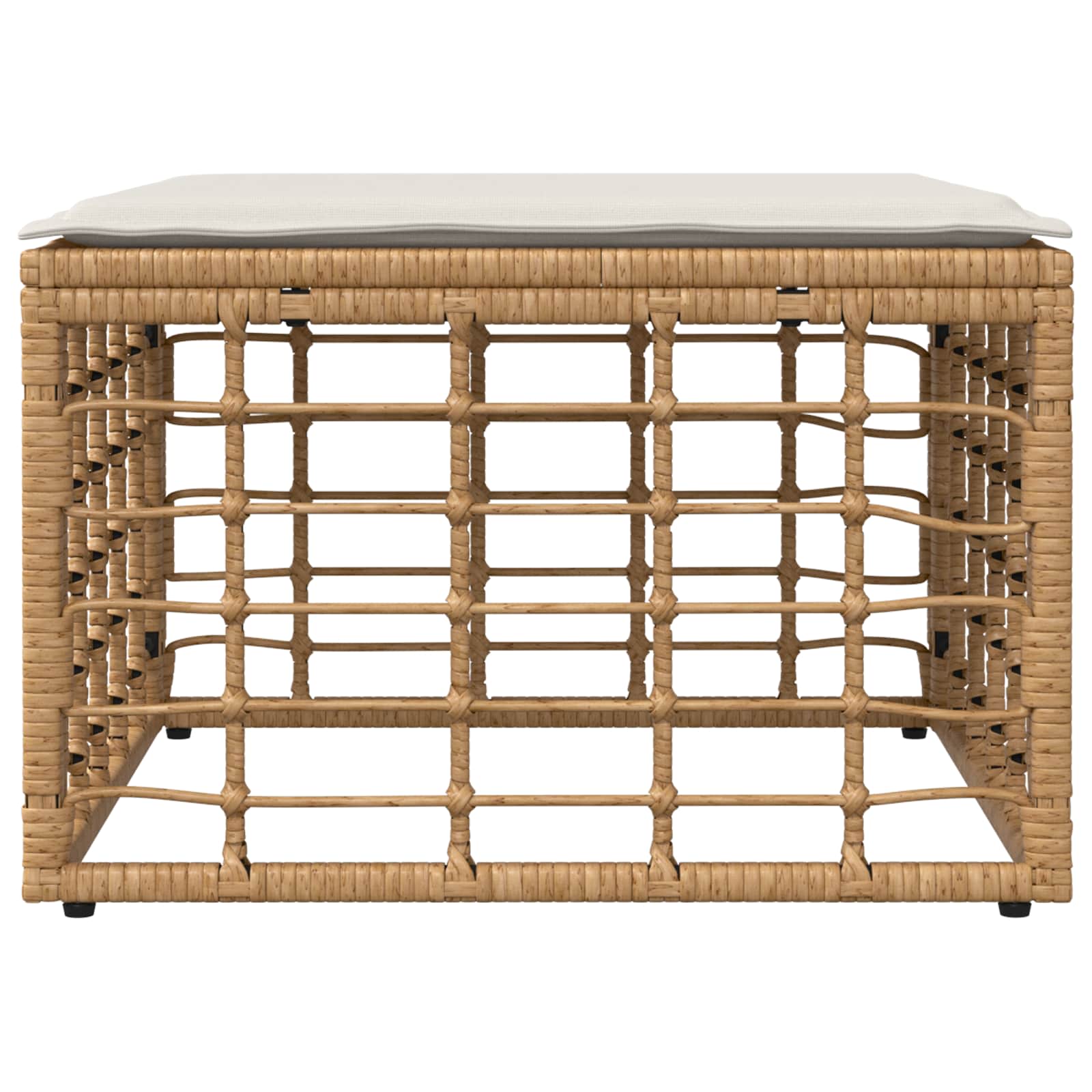 Poggiapiedi da Giardino Naturale polyrattan | homemem39