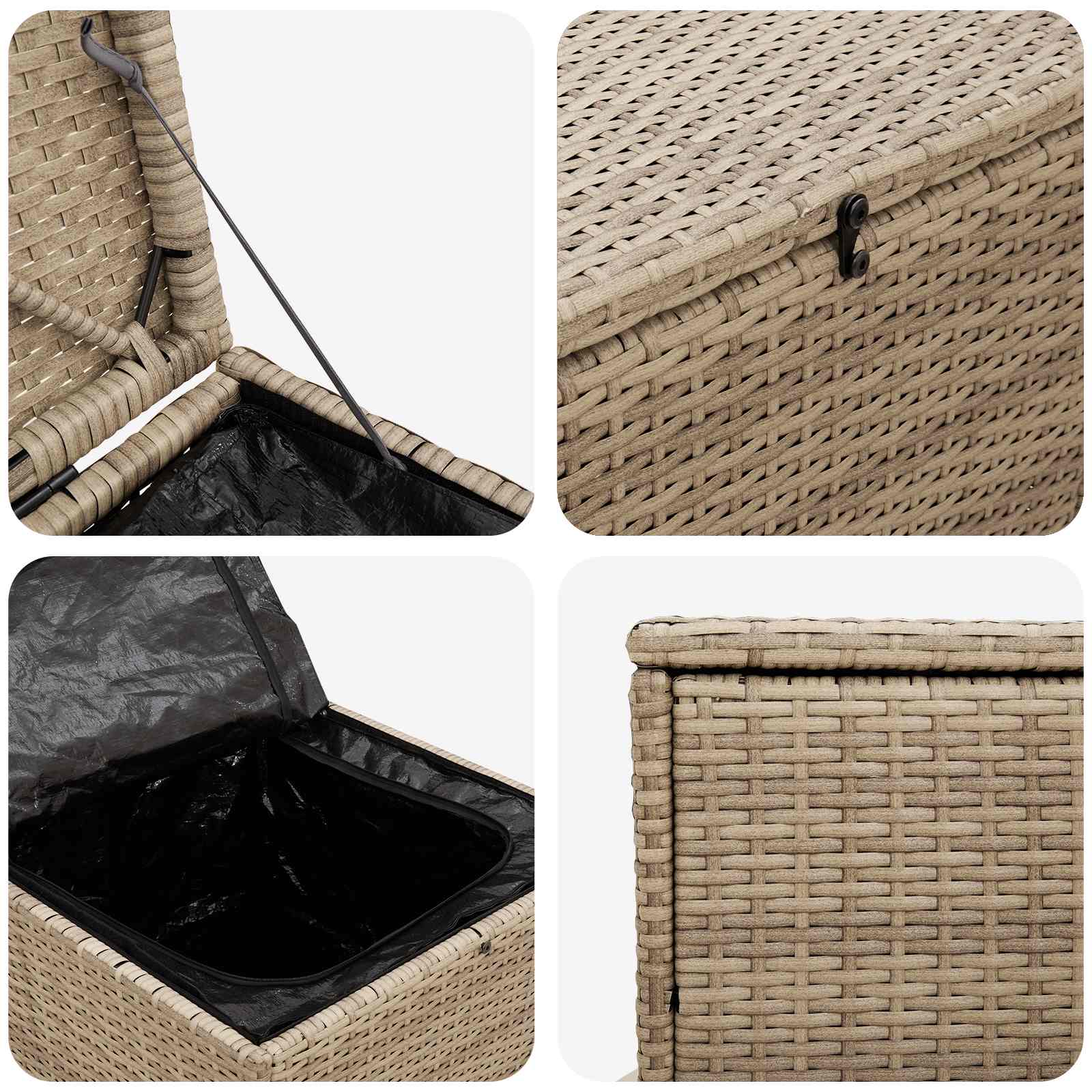 Scatola per Cuscini 55 x 55 x 69 cm acciaio | homemem39