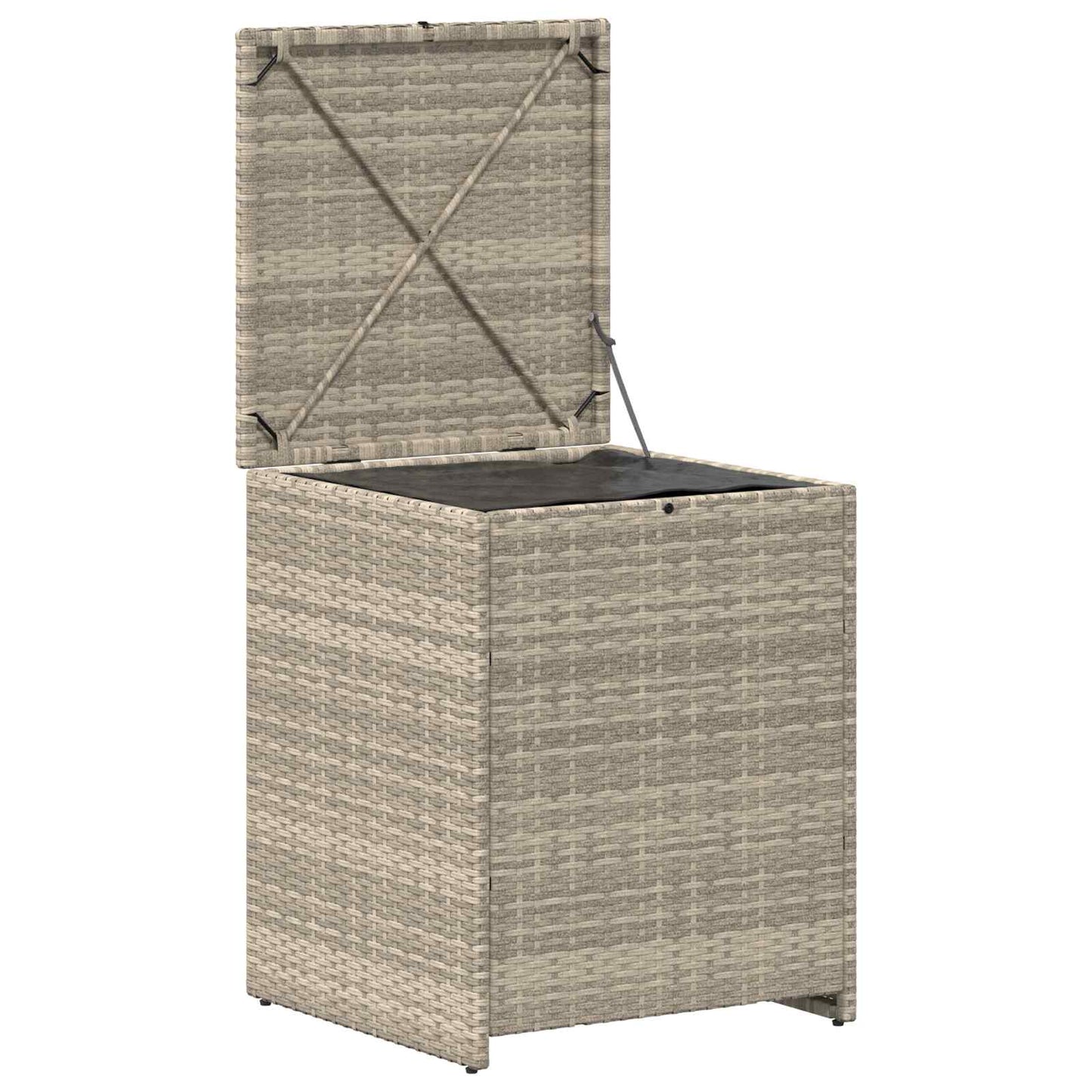 Scatola per Cuscini Grigio chiaro 55 x 55 x 69 cm polyrattan | homemem39