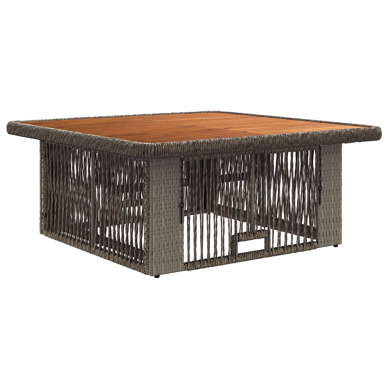 Set da Pranzo per Giardino 3 pz Grigio e Grigio Scuro - homemem39