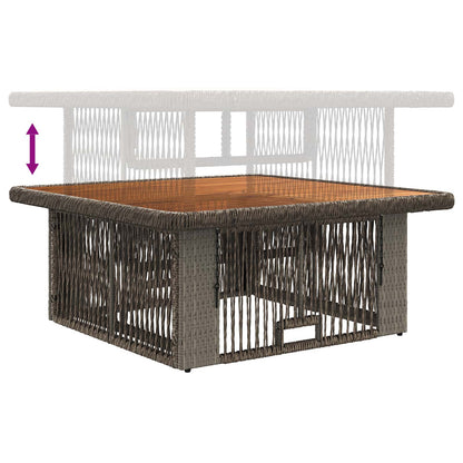 Set da Pranzo per Giardino 3 pz Grigio e Grigio Scuro - homemem39