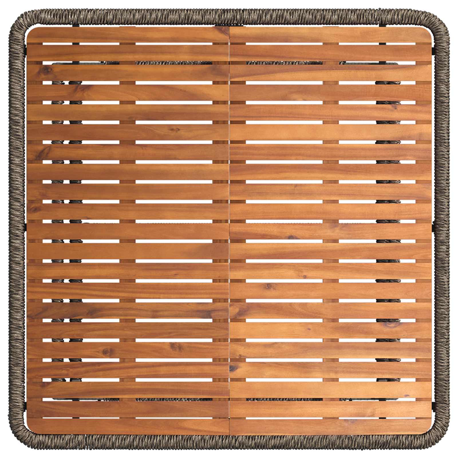 Set da Pranzo per Giardino 3 pz Grigio e Grigio Scuro - homemem39