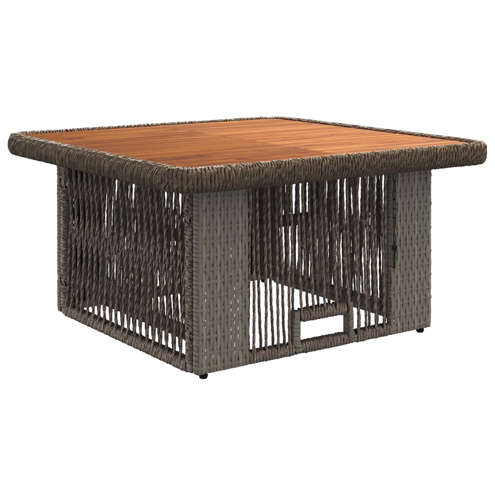 Set da Pranzo per Giardino 3 pcs Grigio e Grigio Scuro | homemem39