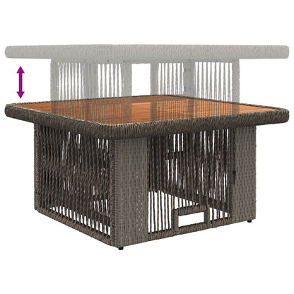 Set da Pranzo per Giardino 3 pcs Grigio e Grigio Scuro | homemem39