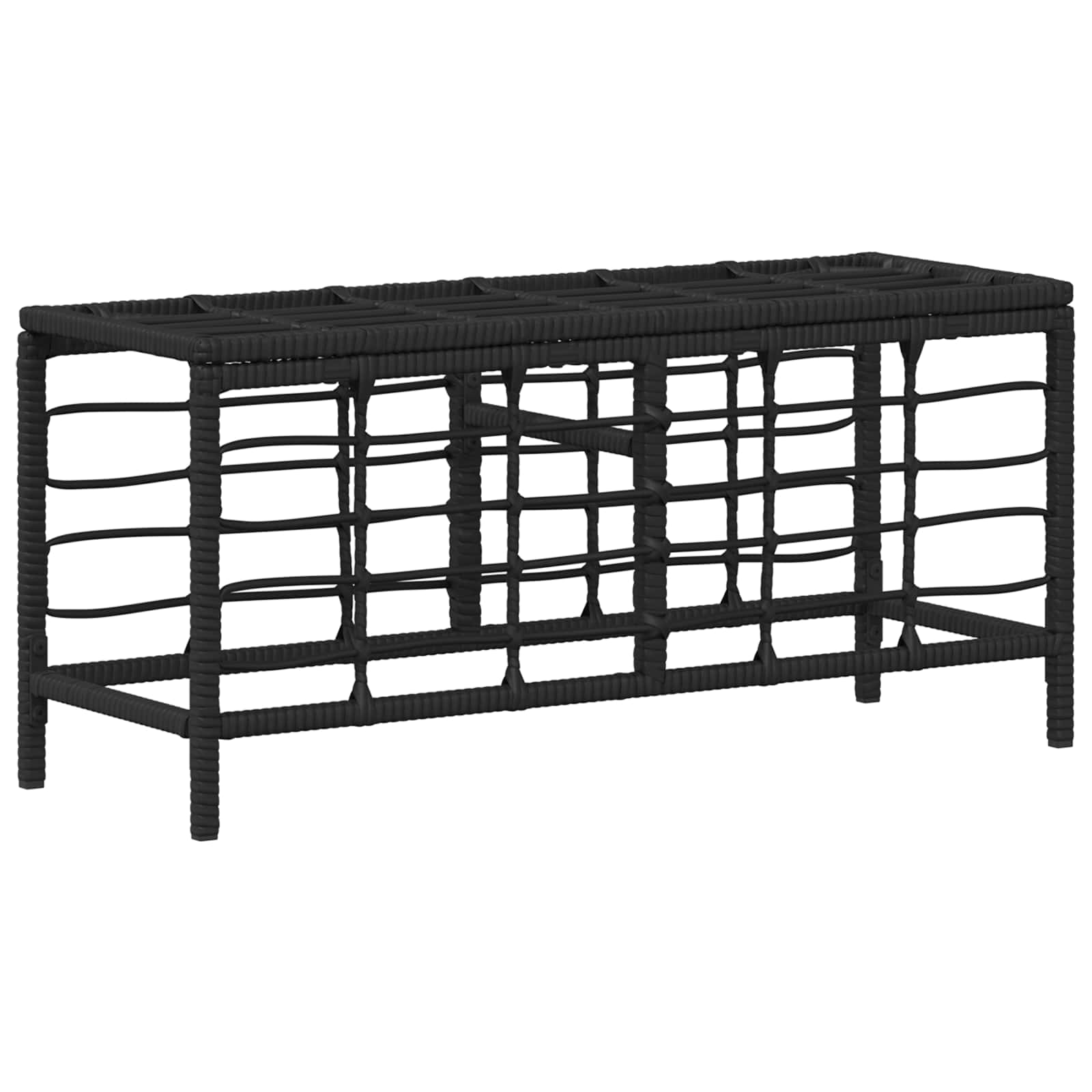 Set da Pranzo per Giardino con cuscino 3 pcs Nero e Grigio | homemem39