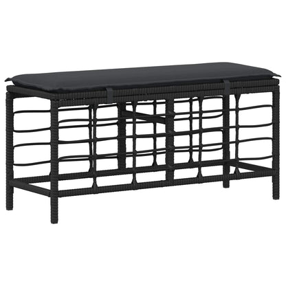 Set da Pranzo per Giardino con cuscino 3 pcs Nero e Grigio | homemem39