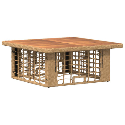 Set da Pranzo per Giardino con cuscino 3 pcs Naturale e Bianco | homemem39