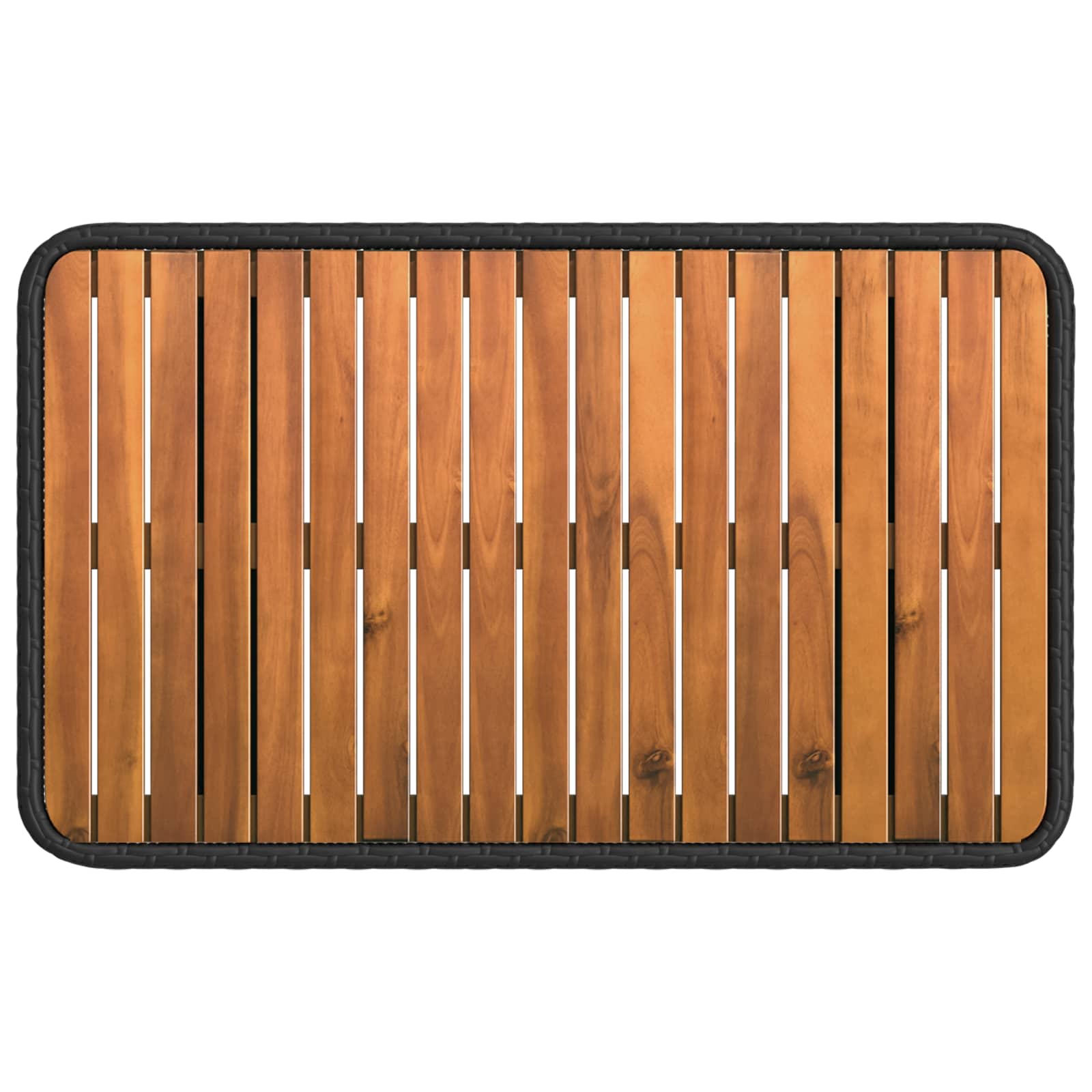 Set da Pranzo per Giardino con cuscino 3 pcs Nero e Grigio | homemem39