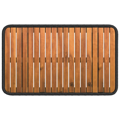 Set da Pranzo per Giardino con cuscino 3 pcs Nero e Grigio | homemem39