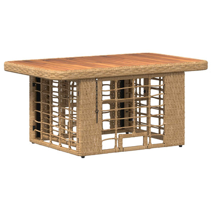 Set da Pranzo per Giardino con cuscino 3 pcs Naturale e Bianco | homemem39
