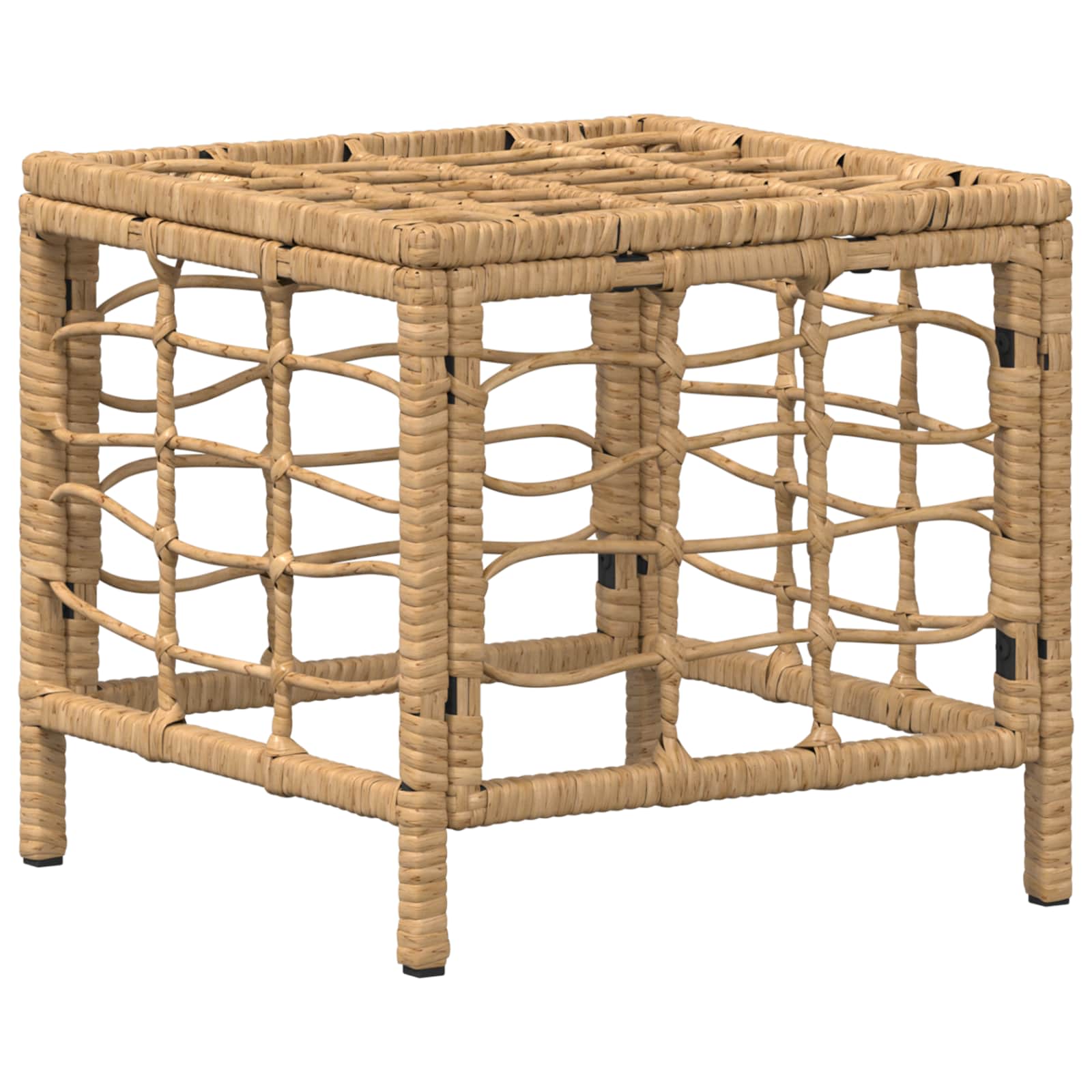 Set da Pranzo per Giardino con cuscino 3 pcs Naturale e Bianco | homemem39