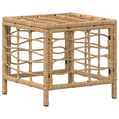 Set da Pranzo per Giardino con cuscino 3 pcs Naturale e Bianco | homemem39