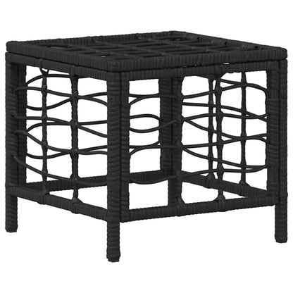 Set da Pranzo per Giardino con cuscino 4 pcs Nero e Grigio | homemem39