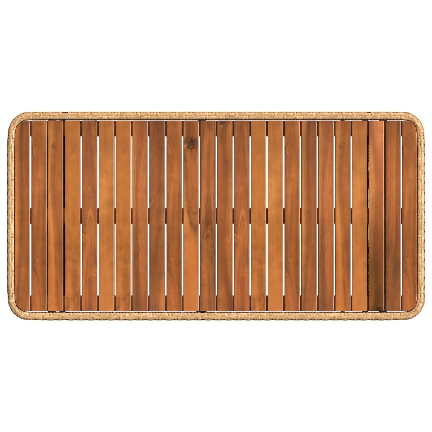 Set da Pranzo per Giardino con cuscino 4 pcs Naturale e Bianco | homemem39