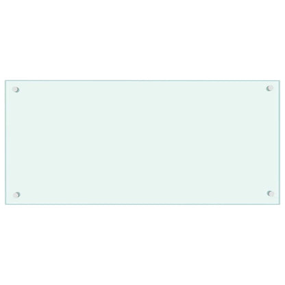 Rivestimento da Cucina 2 pcs Bianco 90 x 40 cm vetro temperato