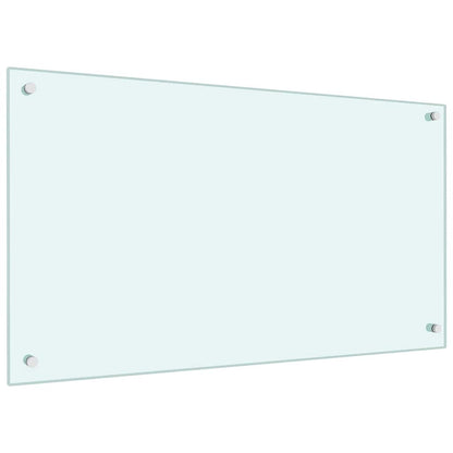 Rivestimento da Cucina 2 pcs Bianco 90 x 50 cm vetro temperato