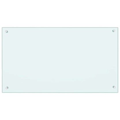 Rivestimento da Cucina 2 pcs Bianco 90 x 50 cm vetro temperato