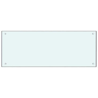 Rivestimento da Cucina 2 pcs Bianco 100 x 40 cm vetro temperato