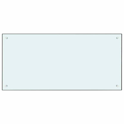 Rivestimento da Cucina 2 pcs Bianco 100 x 50 cm vetro temperato