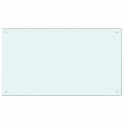 Rivestimento da Cucina 2 pcs Bianco 100 x 60 cm vetro temperato