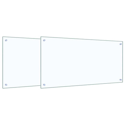 Rivestimento da Cucina 2 pcs Trasparente 100 x 50 cm