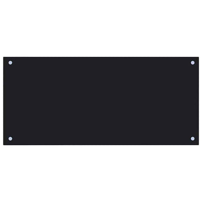 Rivestimento da Cucina 2 pcs Nero 90 x 40 cm vetro temperato