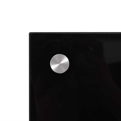 Rivestimento da Cucina 2 pcs Nero 90 x 50 cm vetro temperato