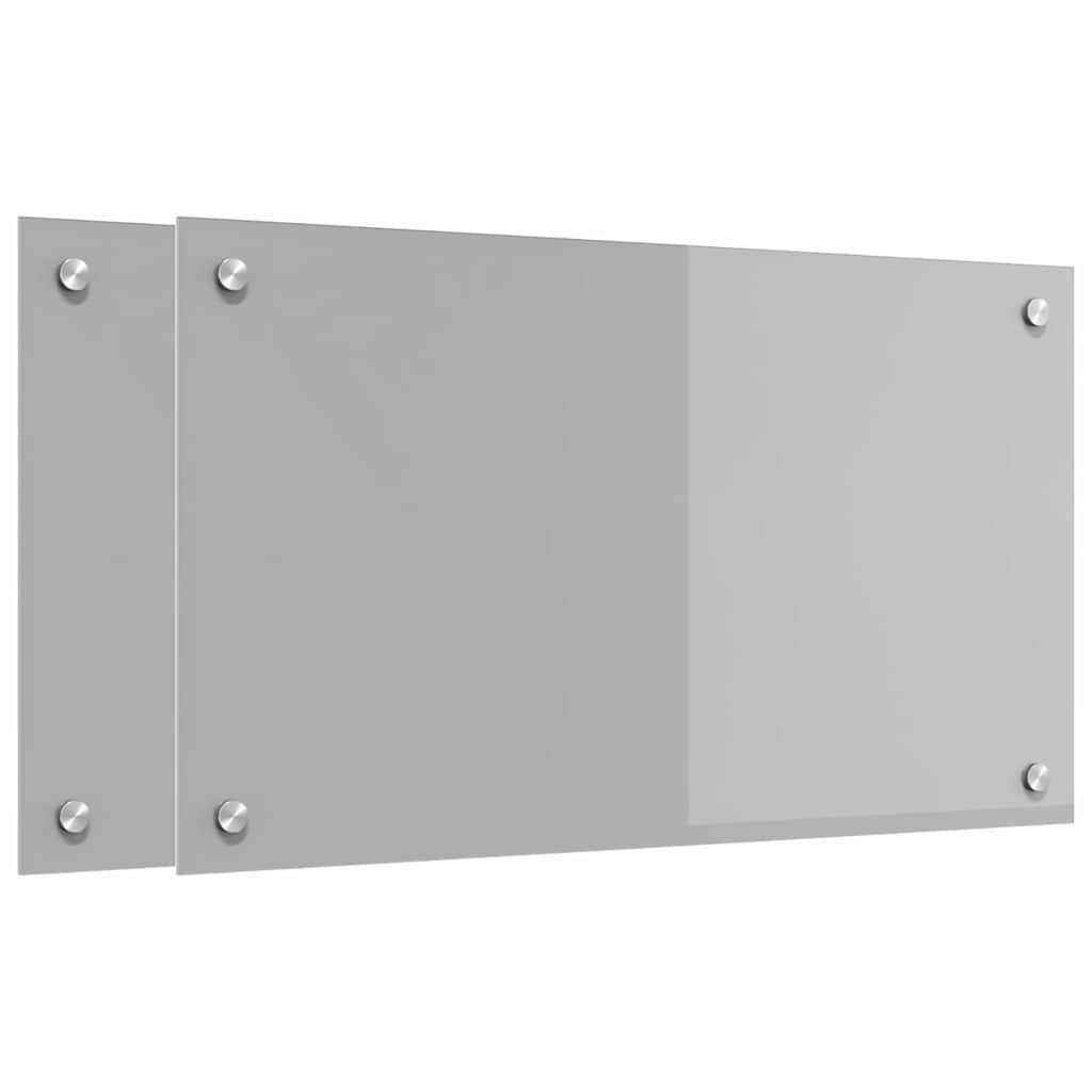 Schienale da cucina 2 pcs Grigio chiaro 70 x 40 cm | homemem39