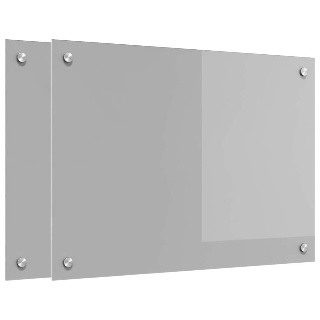Schienale da cucina 2 pcs Grigio chiaro 70 x 50 cm | homemem39