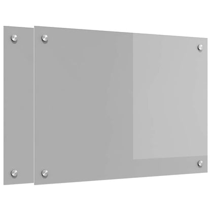 Schienale da cucina 2 pcs Grigio chiaro 70 x 50 cm | homemem39