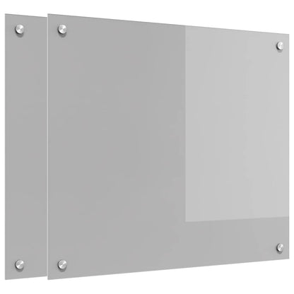 Schienale da cucina 2 pcs Grigio chiaro 70 x 60 cm | homemem39