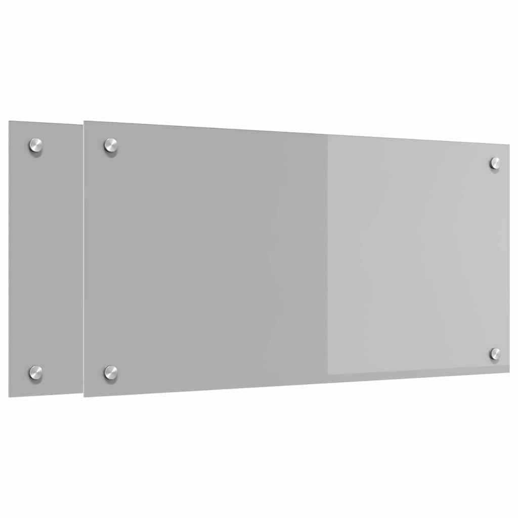 Schienale da cucina 2 pcs Grigio chiaro 80 x 40 cm | homemem39
