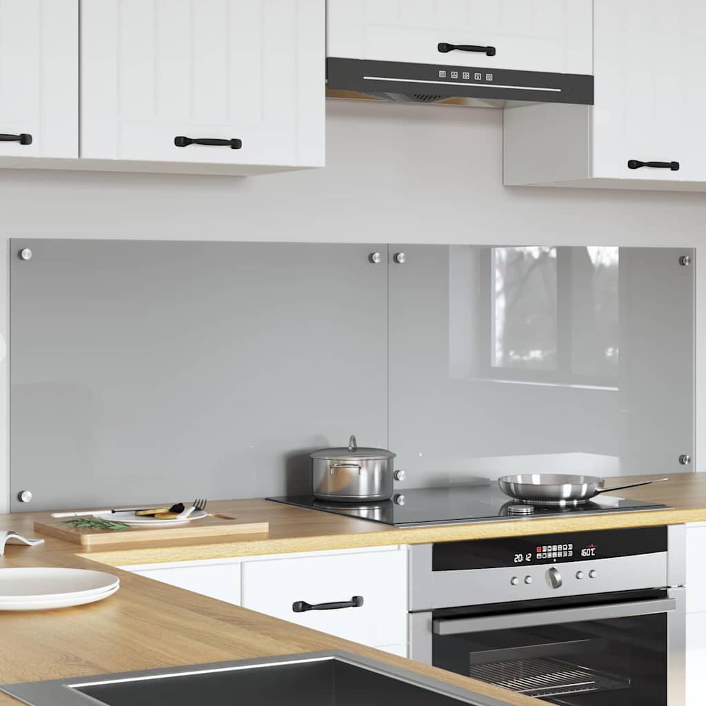 Schienale da cucina 2 pcs Grigio chiaro 80 x 50 cm | homemem39