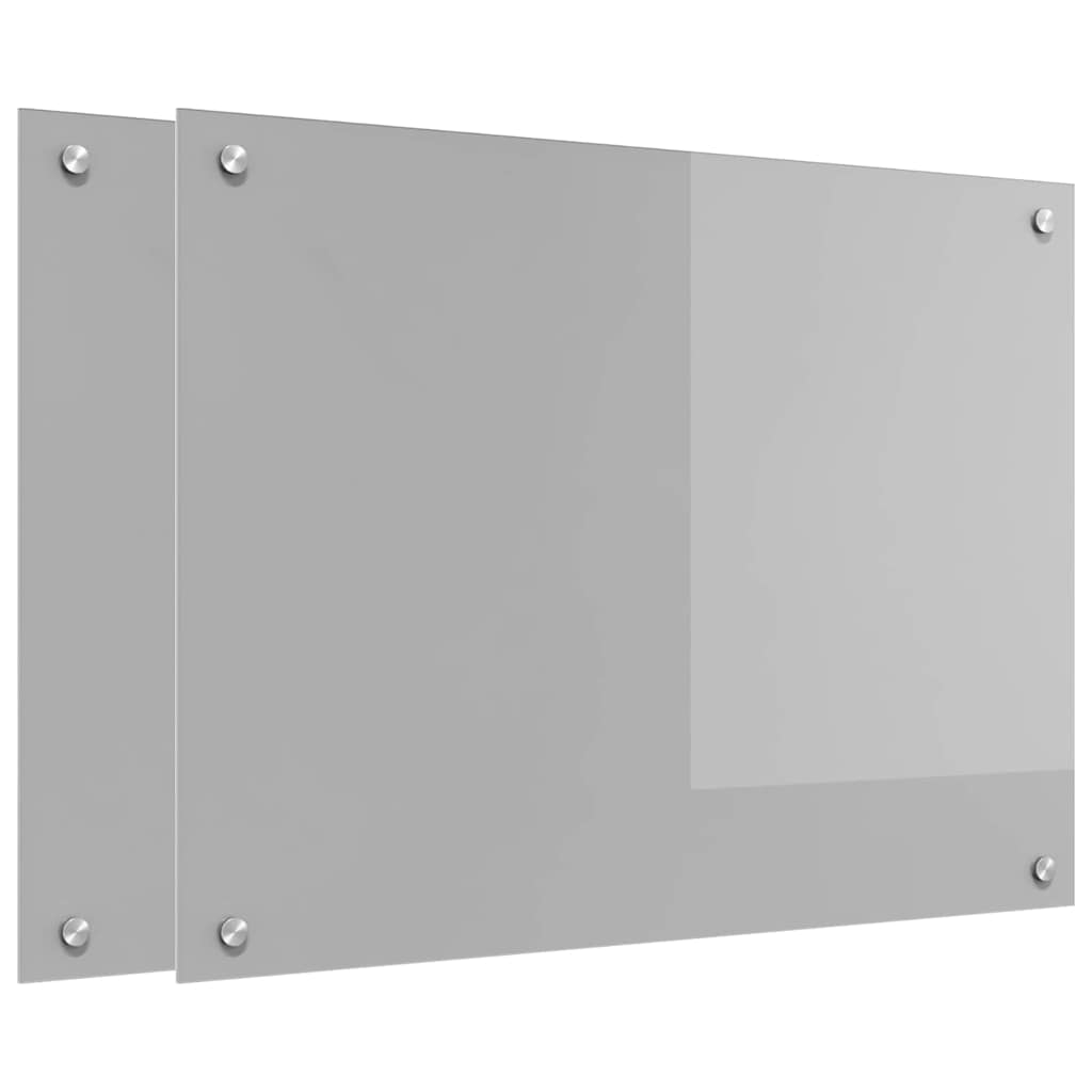 Schienale da cucina 2 pcs Grigio chiaro 80 x 60 cm | homemem39