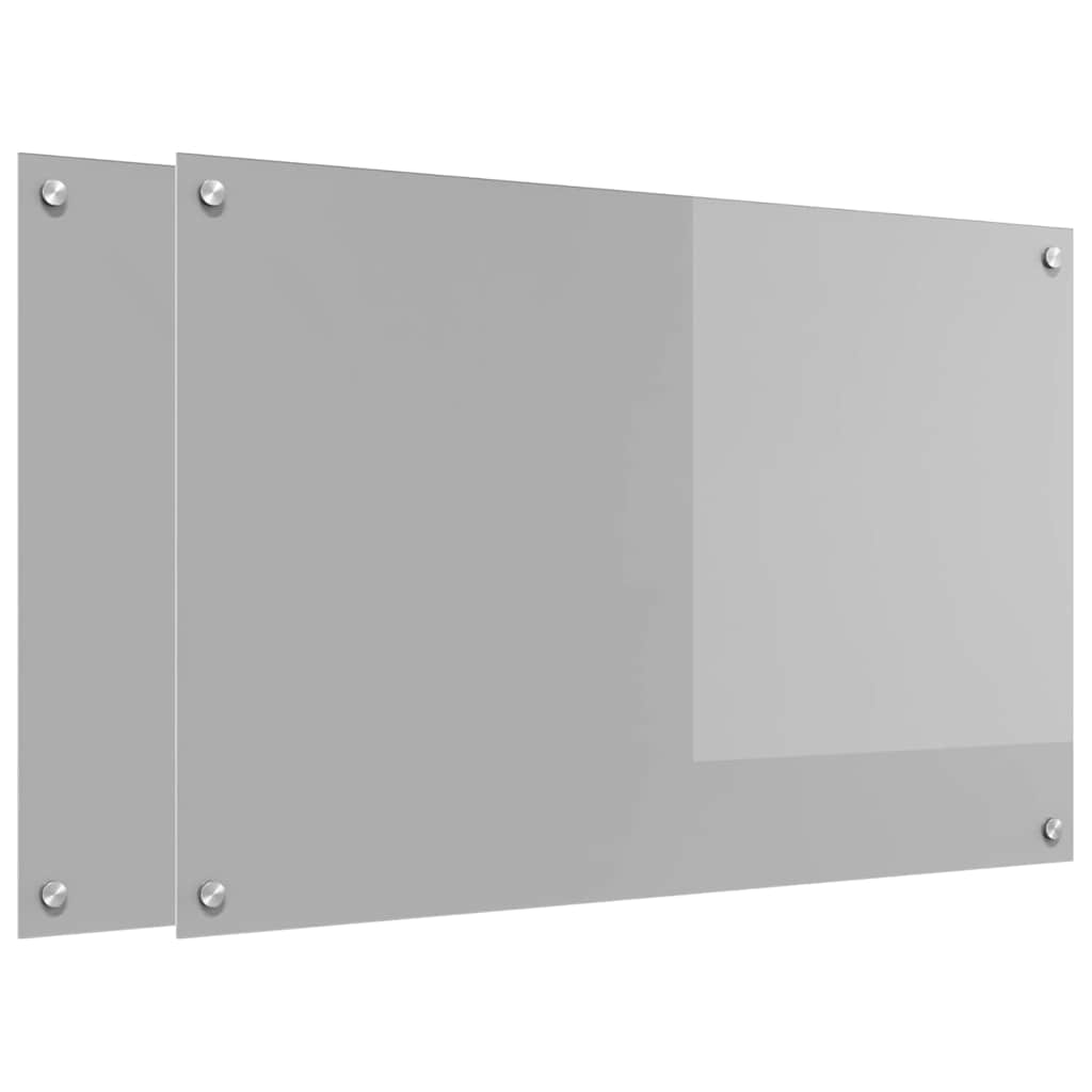 Schienale da cucina 2 pcs Grigio chiaro 90 x 60 cm | homemem39