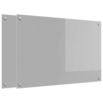 Schienale da cucina 2 pcs Grigio chiaro 90 x 60 cm | homemem39