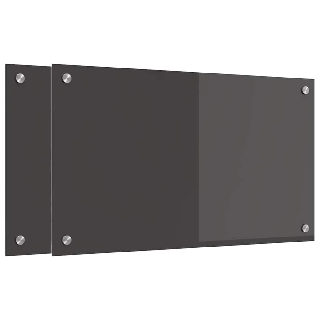 Rivestimento da Cucina 2 pcs Grigio scuro 70 x 40 cm