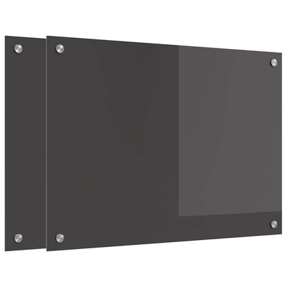 Rivestimento da Cucina 2 pcs Grigio scuro 70 x 50 cm