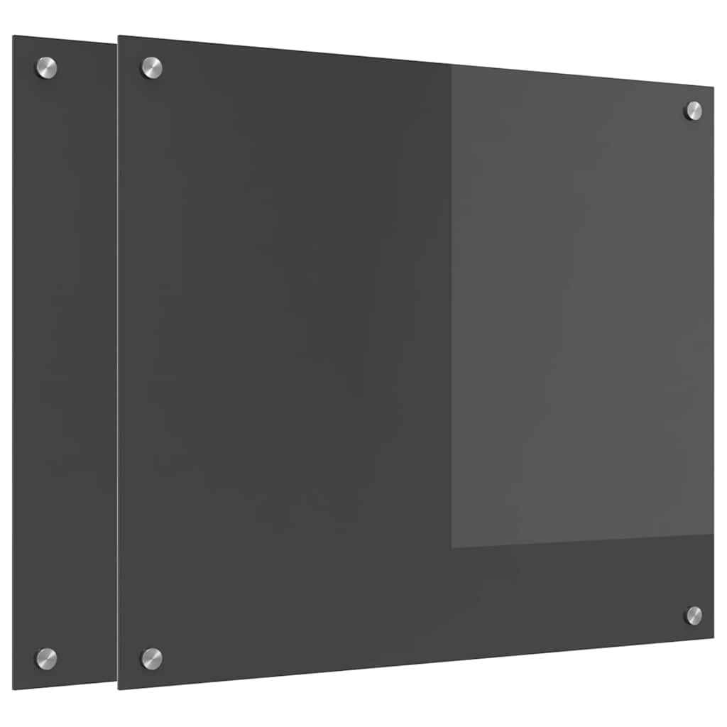 Rivestimento da Cucina 2 pcs Grigio scuro 70 x 60 cm