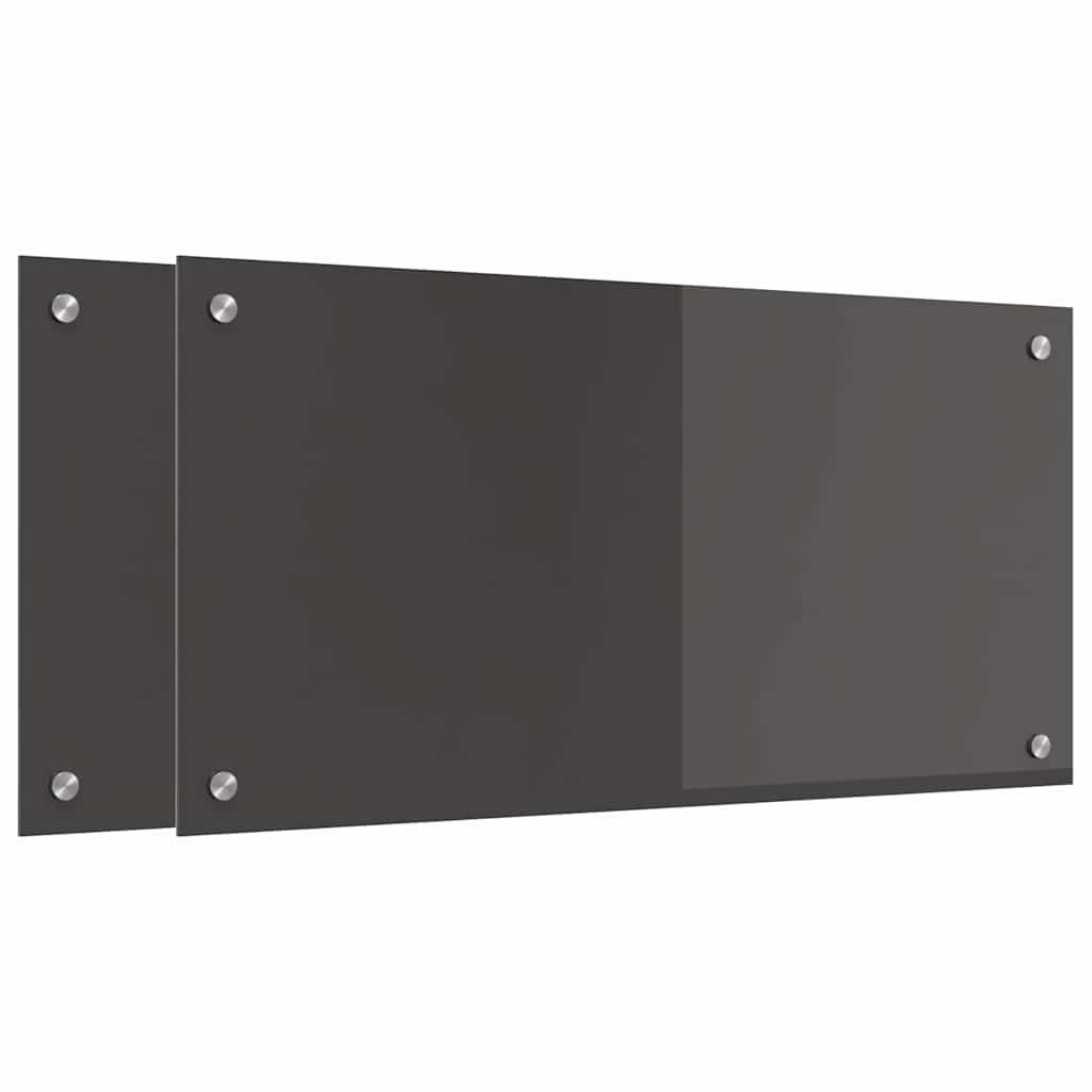 Rivestimento da Cucina 2 pcs Grigio scuro 80 x 40 cm