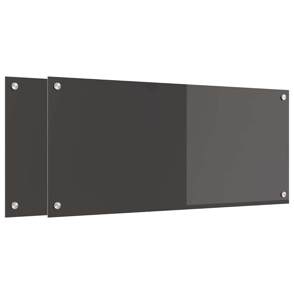 Rivestimento da Cucina 2 pcs Grigio scuro 90 x 40 cm