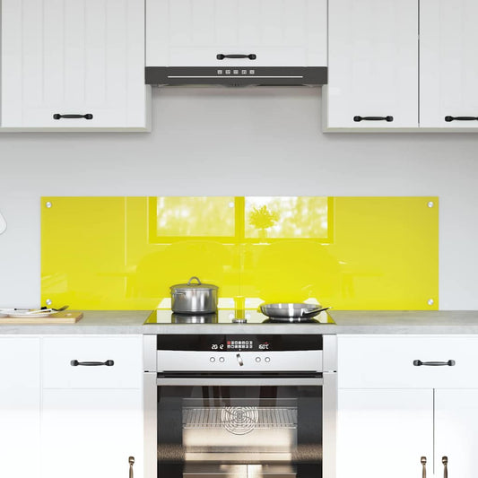 Rivestimento da Cucina 2 pcs Giallo 70 x 40 cm vetro temperato