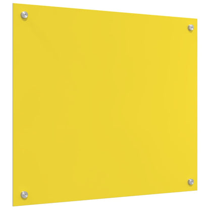 Rivestimento da Cucina 2 pcs Giallo 70 x 60 cm vetro temperato