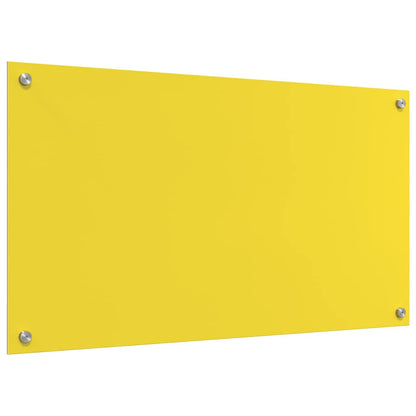 Rivestimento da Cucina 2 pcs Giallo 90 x 50 cm vetro temperato