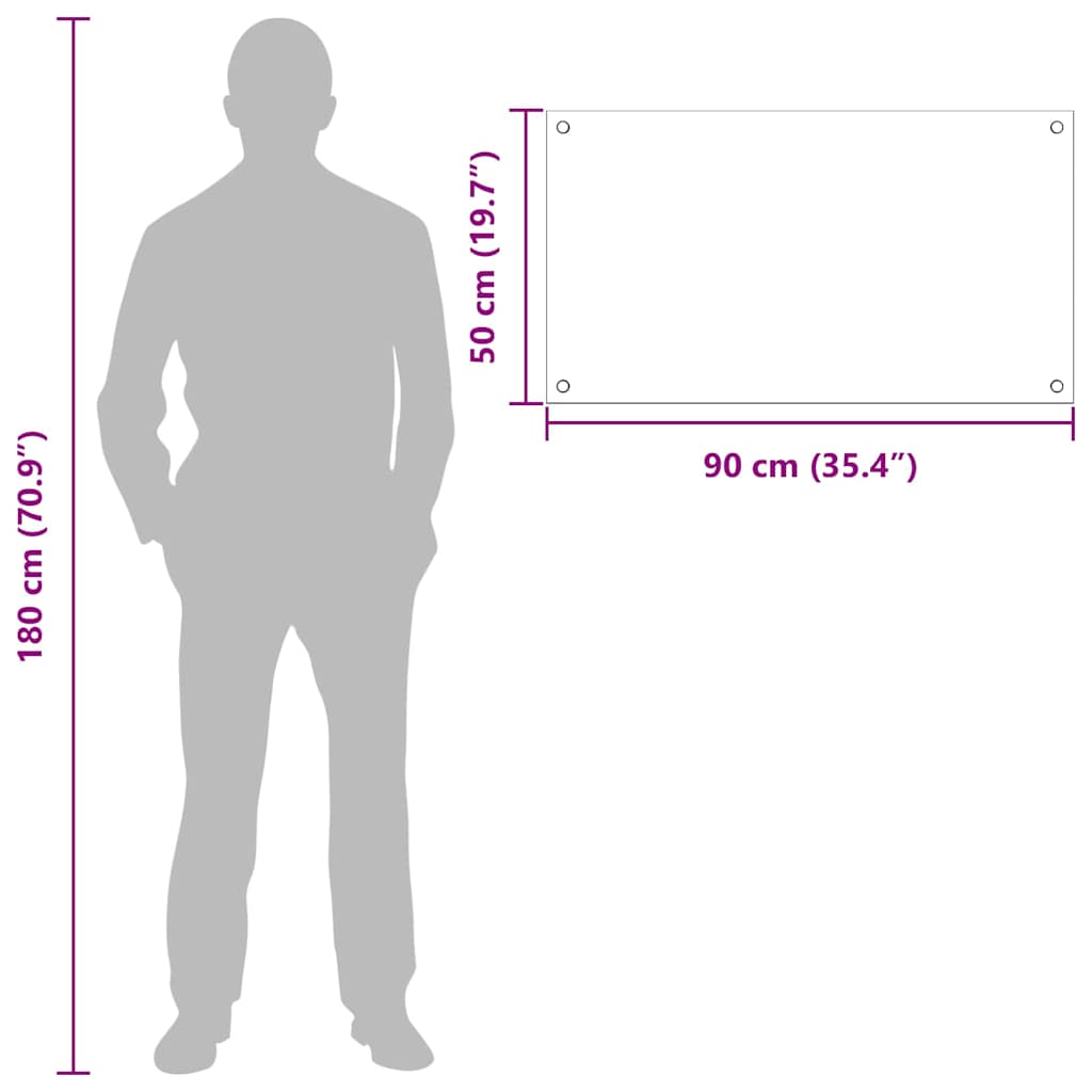 Rivestimento da Cucina 2 pcs Giallo 90 x 50 cm vetro temperato