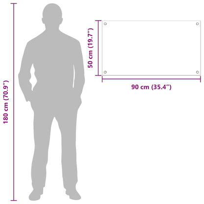 Rivestimento da Cucina 2 pcs Giallo 90 x 50 cm vetro temperato