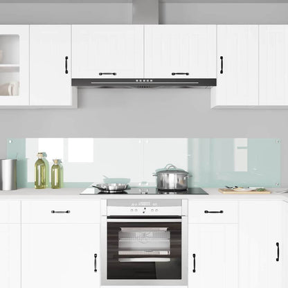 Schienale da cucina 2 pcs Bianco 110 x 40 cm vetro temperato | homemem39