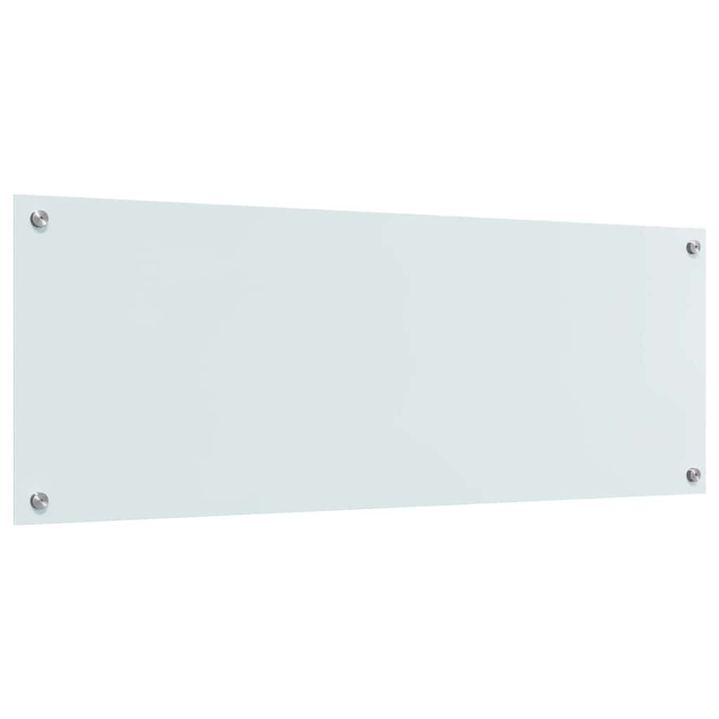 Schienale da cucina 2 pcs Bianco 110 x 40 cm vetro temperato | homemem39