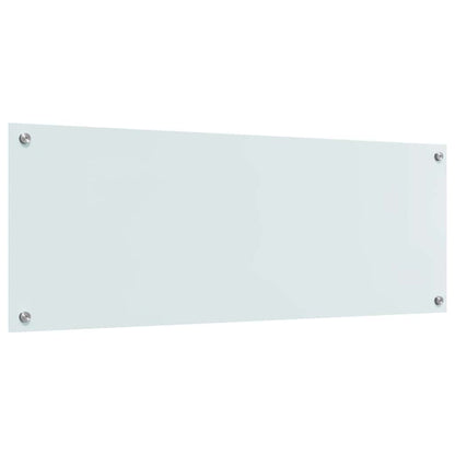 Schienale da cucina 2 pcs Bianco 110 x 40 cm vetro temperato | homemem39
